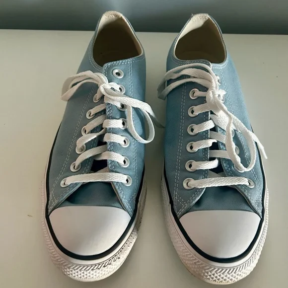 Converse All star blue low top sneakers size 9M/11W - Picture 2 of 9